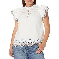 City Chic Women's Top Freefall Emb