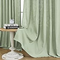 Sage Green Curtains 84 Inch Length, Dining Room Curtains 84 Inch Length 2 Panels Sage Curtains 84 Inch Length,modern Curtains for Living Room, Curtains for Bedroom Aesthetic Farmhouse Curtains