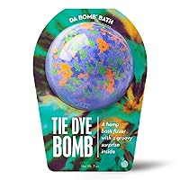 DA BOMB Bath Tie Dye Purple Bath Bomb, 7oz