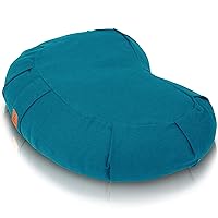 Mindful & Modern Large Meditation Cushion for Zafu Yoga - Meditation Pillow  for Sitting on the Floor - Buckwheat Hull Filled Yoga Cushion with