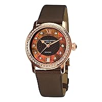 Frederique Constant Women's FC303CHD2PD4 Ladies Automatic Brown Diamond Dial Watch