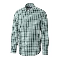 Cutter & Buck Men's Long Sleeve Soar Bold Check Button Down Shirt