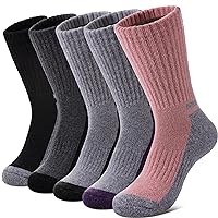 MQELONG Merino Wool Socks for Women Hiking Thermal Winter Thick Warm Cozy Boot Socks