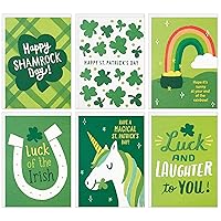 Hallmark St. Patricks Day Cards Assortment, 36 Cards with Envelopes (Unicorns, Rainbows, Shamrocks)