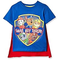 Nickelodeon Boys' Toddler Paw Patrol Small But Tough Cape T-Shirt