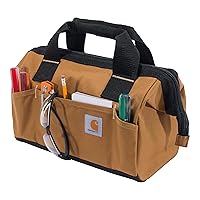 Carhartt Midweight, Durable Water-Resistant, Tool Storage Bag, Brown, Medium (13-Inch)