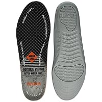 Airplus Ultra Work Memory Plus Shoe Insoles for All Day Comfort and Foot Pain Relief, Mens, Size 7-13