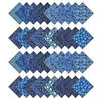 Soimoi Batik Print Precut 10-inch Cotton Fabric Quilting Squares Charm Pack DIY Patchwork Sewing Craft