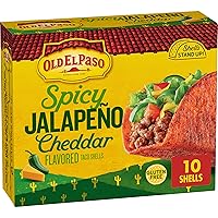 Spicy Jalapeño Cheddar Flavored Stand 'N Stuff Taco Shells, Gluten Free, 5.4 oz.
