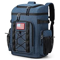 Maelstrom Backpack Cooler,Soft Lightweight Leakproof Cooler Backpack,35 Can Insulated Cooler Bag,Keeps 35 Cans Hot/Cold for Up to 16 Hours,Waterproof Lunch Backpack for Men Women-Blue