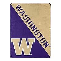 Northwest NCAA Washington Huskies Unisex-Adult Micro Raschel Throw Blanket, 46