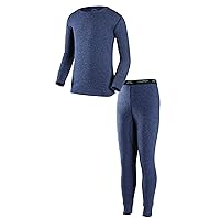 ColdPruf Youth Basic Dual Layer Long Sleeve Base Layer Crew Neck Top and Bottom Set