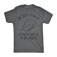 Mens Fitness Cheese in My Mouth Tshirt Funny Queso Tee for Guys