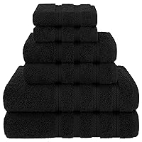  Luxury White Bath Towel Set - Combed Cotton Hotel Quality  Absorbent 8 Piece Towels, 2 Bath Towels 700GSM, 2 Hand Towels, 4  Washcloths [Worth $72.95] 8Pc