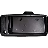 APDTY 112812 Exterior Rear Right Cargo Door Handle License Plate Bracket Holder Black Plastic Replaces 25989400, 15167638, 15269298