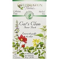 Celebration Herbals Cat's Claw Inner Bark, 24 Herbal Tea Bags