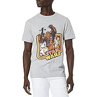 Star Wars Men's The Force Awakens BB-8 Chewie Rey Good Guys Celebration T-Shirt
