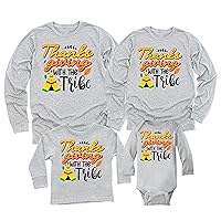 Thanksgiving with The Tribe Autumn Fall Thanksgiving Matching Family Long Sleeve Shirt