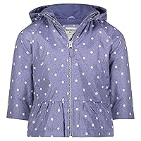 OshKosh B’gosh Baby Girls' Jacket Fleece-Lined, Blue with Stlyish Polka Dot Design