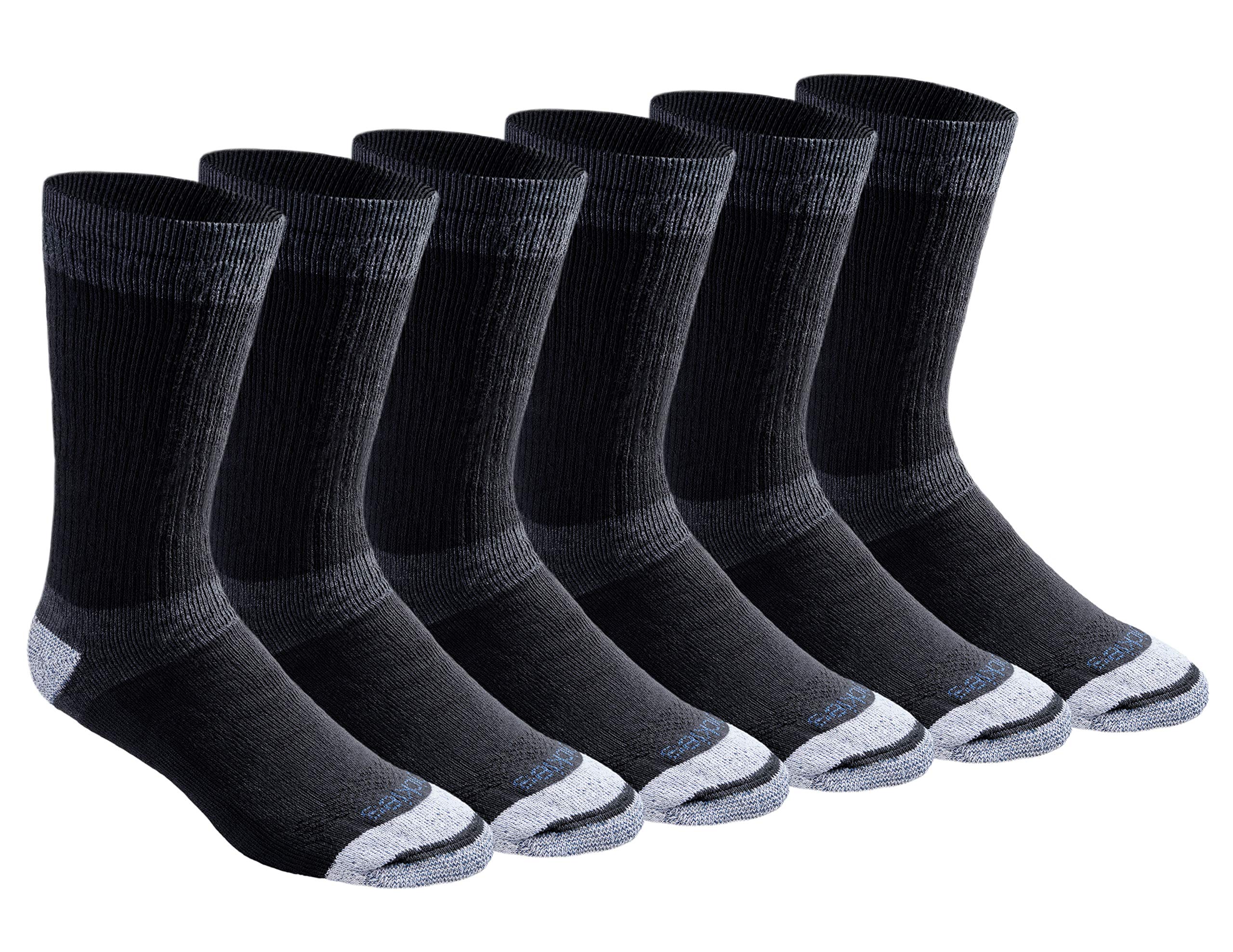 Dickies mens Dri-tech Moisture Control Max Full Cushion Crew Socks Multipack