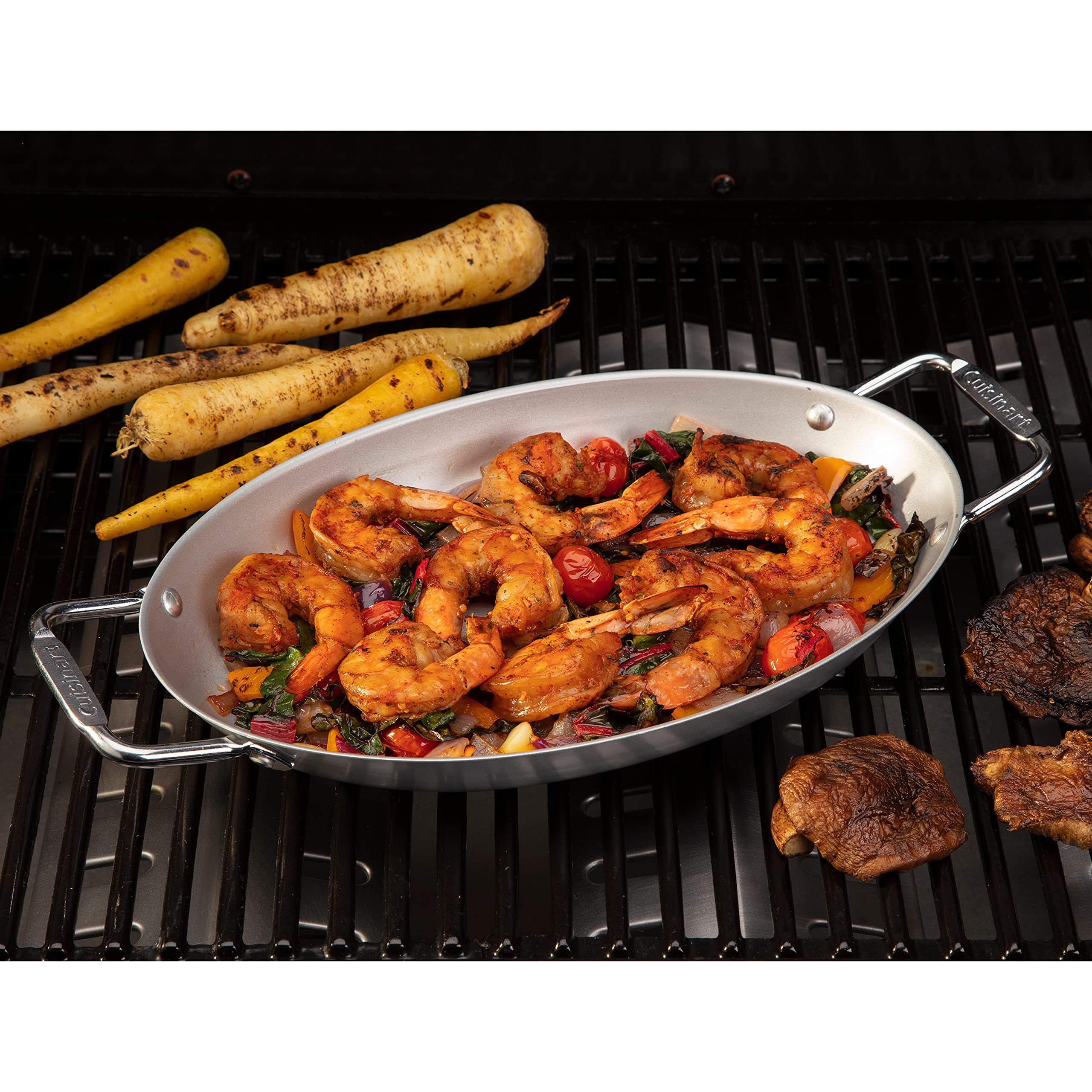 Cuisinart CNPO-700 Non-Stick, Oval Grilling Pan, 13