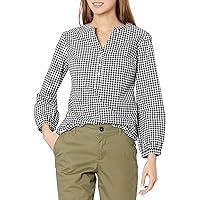 Amazon Essentials Women's Classic-Fit Bracelet Length Sleeve Poplin Shirt