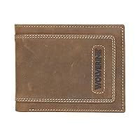 WOLVERINE Men's RFID Blocking Rugged Bifold & Passcase Wallets (Avail in Cotton Canvas Or Leather)