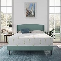 NapQueen Full Size Mattress, 10 Inch Anula Green Tea Infused Memory Foam Mattress, Full Size Mattress Bed in a Box, CertiPUR-US Certified Mattress