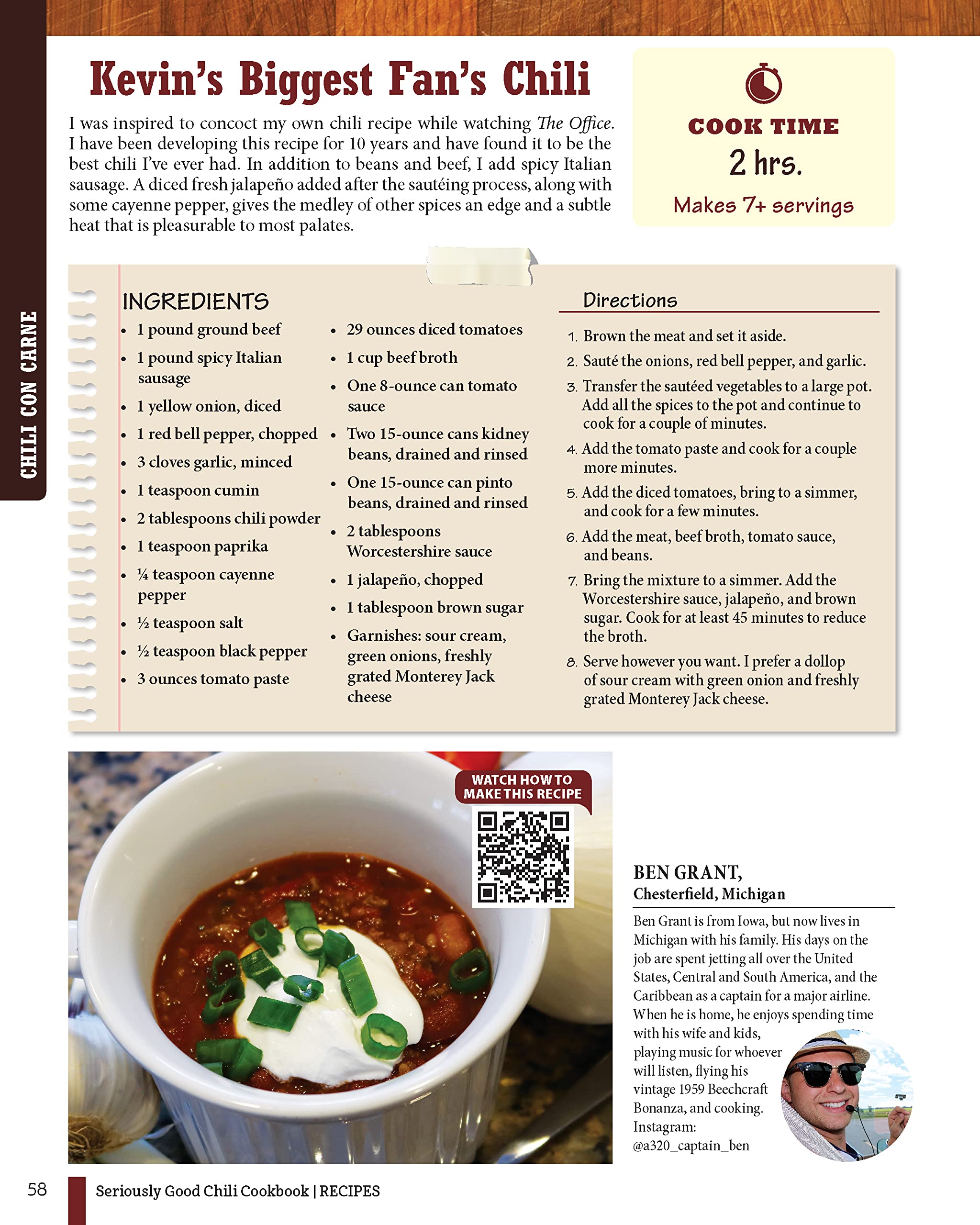 Seriously Good Chili Cookbook: 177 of the Best Recipes in the World (Fox Chapel Publishing) Explore the Ultimate Comfort Food with Brian Baumgartner, aka Kevin Malone from The Office