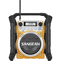 Sangean U4 AM/FM-RBDS/Weather Alert/Bluetooth/Aux-in Ultra Rugged Rechargeable Digital Tuning Radio Yellow