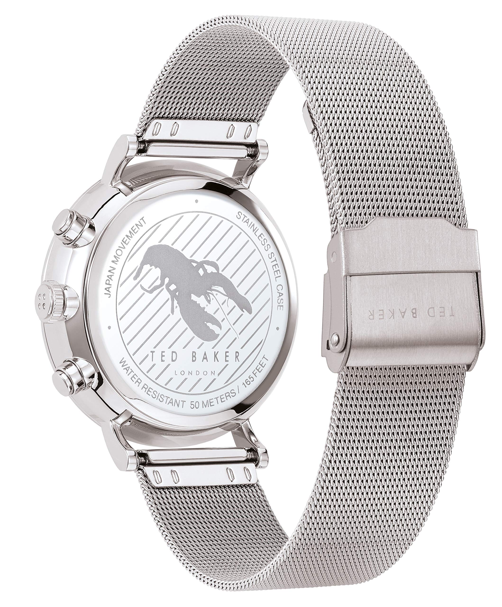 Ted Baker Men's Quartz Stainless Steel Strap, Silver, 20 Casual Watch (Model: BKPMMF901)
