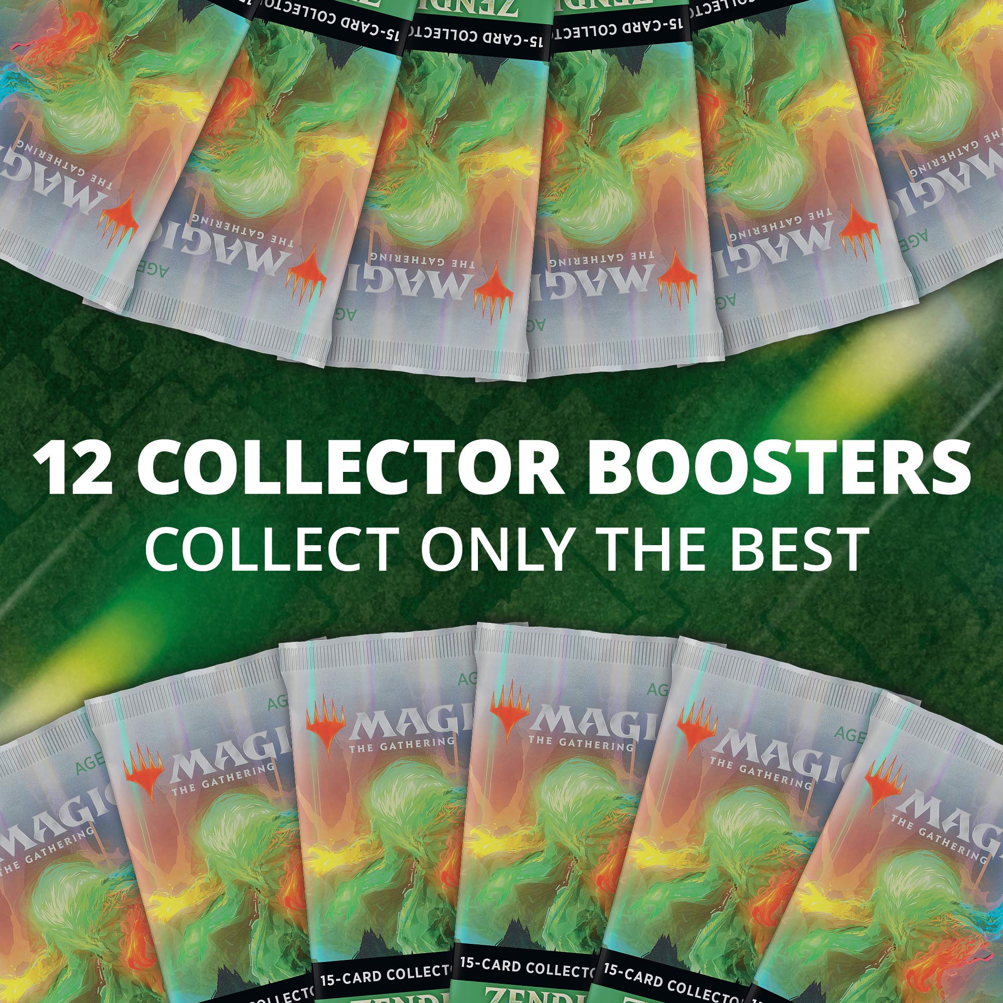 Magic: The Gathering Zendikar Rising Collector Booster Box | 12 Packs (180 Cards) + 2 Box Toppers | 132+ Foils | 48 Rares | 72 Alternate Frame Cards