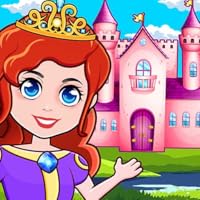 Princess Castle Games for Girls - Paper Doll House game