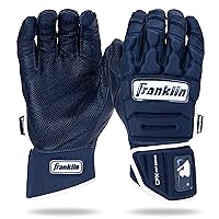 Franklin Sports MLB Batting Gloves - CFX Pro PRT Heavy Duty Protective Baseball + Softball Batting Gloves - Adult Padded Reinforced Leather Batting Gloves