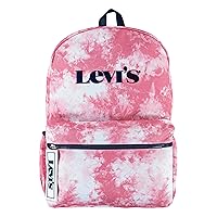 Levi's Unisex-Adults Classic Logo Backpack, Pink Tie Dye, One Size