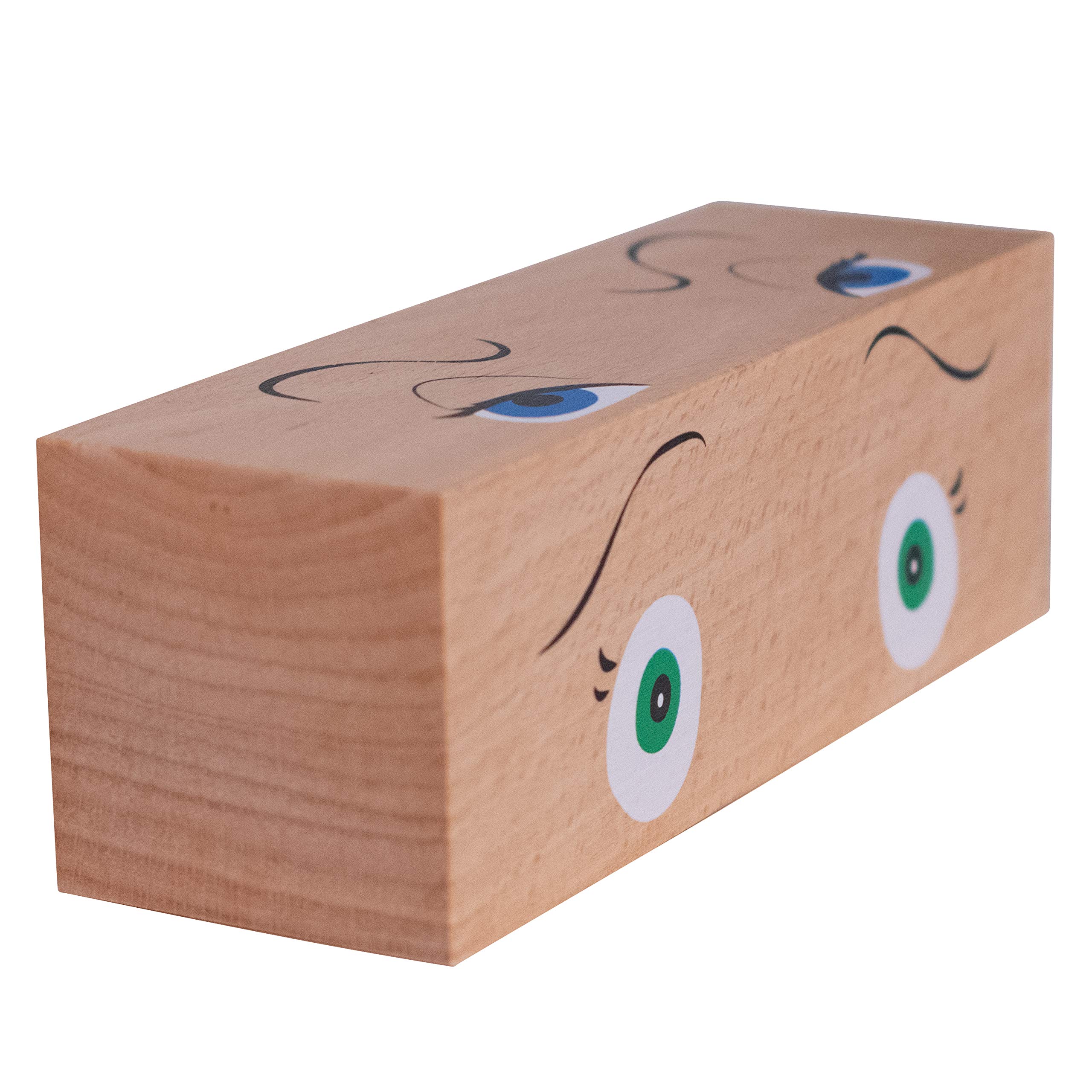THE FRECKLED FROG - FF550 How Am I Feeling Blocks - Ages 1+ - Mix and Match Pieces to Make Expressive Faces - 4,000+ Variations - Social Emotional Learning Toy for Toddlers