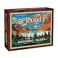 USAopoly Scrabble: National Parks | Ages 8+ | 2-4 Players | 1 Set, Brown