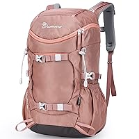 MOUNTAINTOP 28L Hiking Backpack for Women Outdoor Backpack for Camping Cycling and Traveling, 20.5×12.2×6.3 IN, Pink