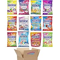 Hi Chew 12 Variety Pack, Fantasy, Berry, Fruit Combos, Superfruit, Plus Fruit, Yougurt, Infrusions, Tropical, Original, Reduced, Sweet & Sour, Soda (Pack of 12)