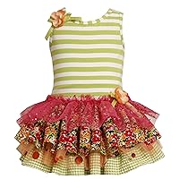Bonnie Jean Little Girls' Dress Knit Bodice To Tiered Skirt