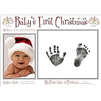 New Baby's First Christmas Handprint & Footprint Kit/Boy Girl Unisex Babys Prints on 1st Xmas