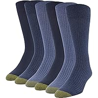 GOLDTOE Men's Stanton Crew Socks 6 Pack