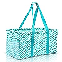 Extra Large Utility Tote Bag - Oversized Collapsible Pool Beach Canvas Basket