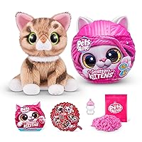 Smitten Kittens Surprise (Tabby Cat Ginger) by ZURU Nurture Play Soft Toy Unboxing Adopt Interactive 10 Sounds