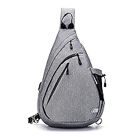Water-Proof Sling bag/Crossbody Backpack/Shoulder Bag with USB Charging Port for Travel, Hiking, Cycling, Camping