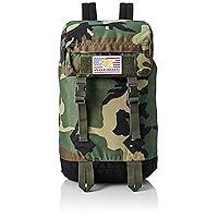 F-Style Military Backpack with Embroidered Patch, Waterproof Fabric Lining