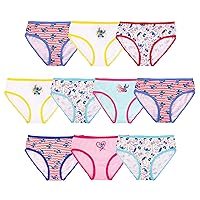 Disney Girls Panty Multipacks, Underwear with Unique Prints from Lilo & Stitch, Sizes 4, 6, 8 and 10