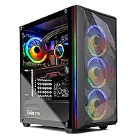 Skytech Chronos Gaming PC Desktop - AMD Ryzen 9 5900X 3.7GHz, 6700XT 12G GDDR6, 16GB DDR4 3200, 1TB NVMe SSD, 240MM AIO, AC WiFi, Windows 10 Home 64-bit, Black