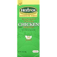 Herb-ox Hormel Herb Ox Chicken Bouillon Sodium Free 50 Packets