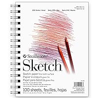 Strathmore 400 Series Recycled Sketch Pad, 5.5x8.5 Wire Bound, 100 Sheets